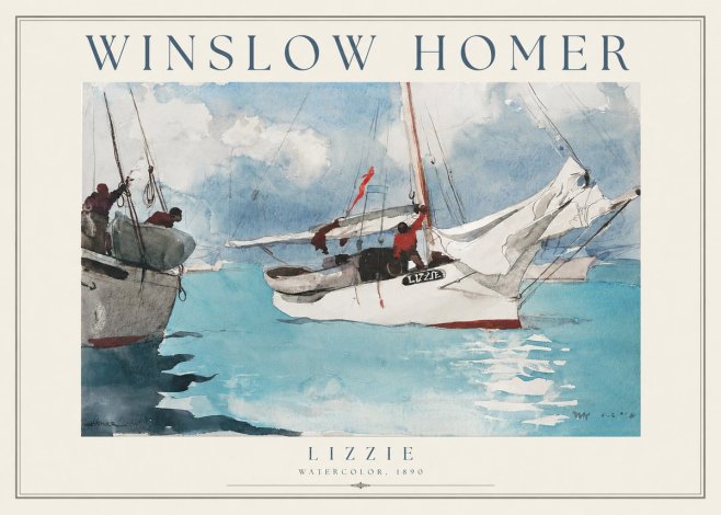 Winslow Homer Lizzie No1 - Juliste