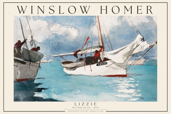 Winslow Homer Lizzie No3 - Juliste