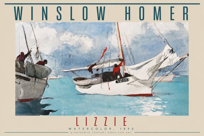 Winslow Homer Lizzie No4 - Juliste