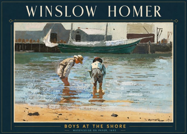 Winslow Homer Boys at the Shore No5 - Juliste
