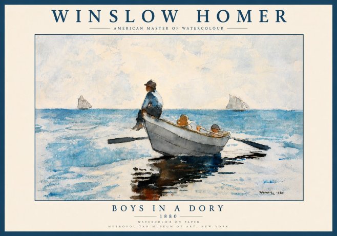 Winslow Homer Boys in a Dory I No6 - Juliste