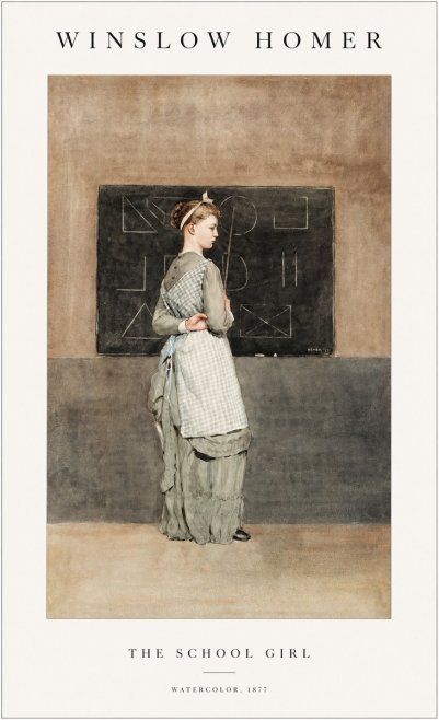 Winslow Homer The School Girl No1 - Juliste