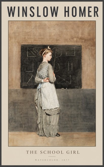 Winslow Homer The School Girl No2 - Juliste