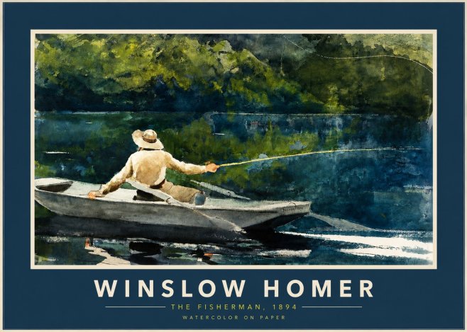 Winslow Homer The Fisherman, 1894 No2 - Juliste