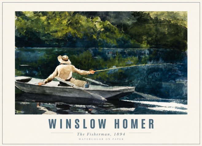 Winslow Homer The Fisherman, 1894 No3 - Juliste