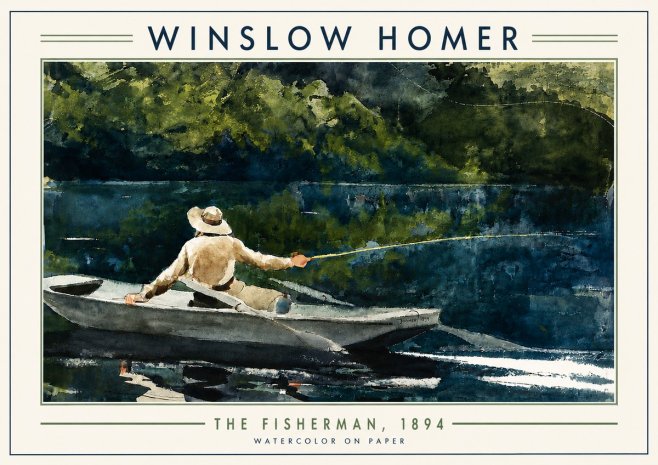 Winslow Homer The Fisherman, 1894 No4 - Juliste