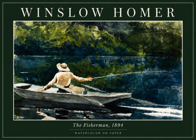 Winslow Homer The Fisherman, 1894 No5 - Juliste