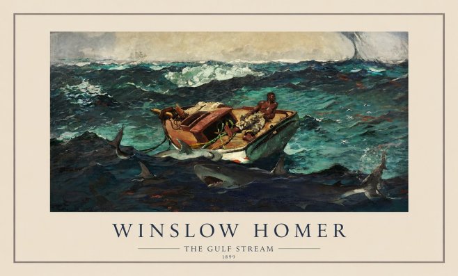 Winslow Homer The Gulf Stream No1 - Juliste