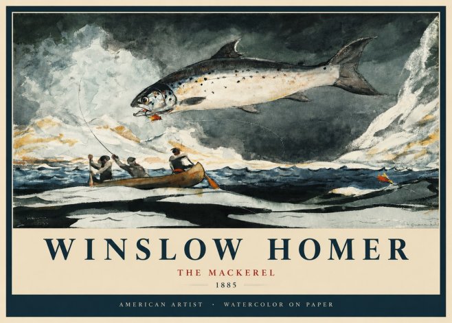 Winslow Homer The Mackerel No2 - Juliste