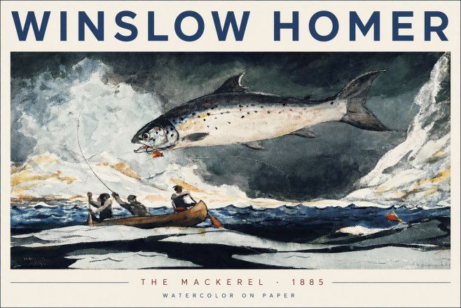 Winslow Homer The Mackerel No3 - Juliste