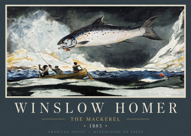 Winslow Homer The Mackerel No5 - Juliste