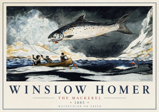 Winslow Homer The Mackerel No6 - Juliste