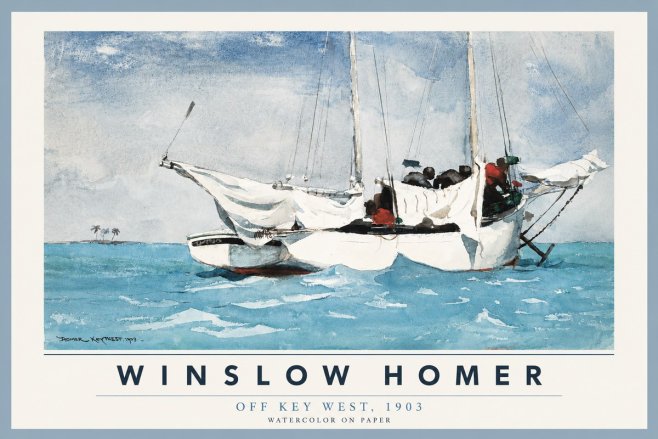 Winslow Homer Off Key West, 1903 No2 - Juliste