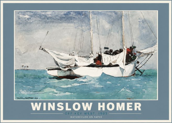 Winslow Homer Off Key West, 1903 No5 - Juliste