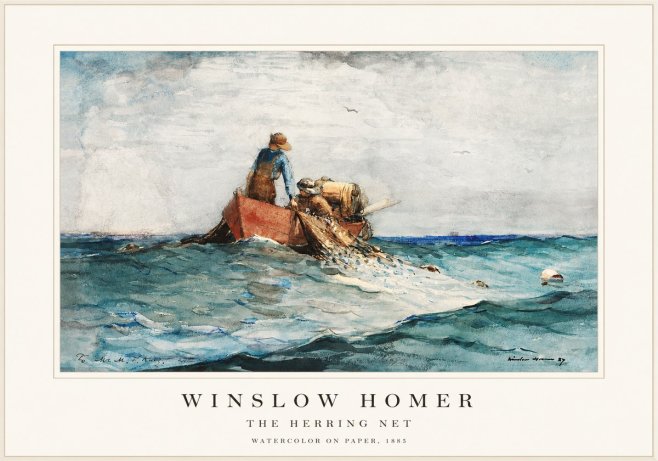 Winslow Homer The Herring Net II No1 - Juliste