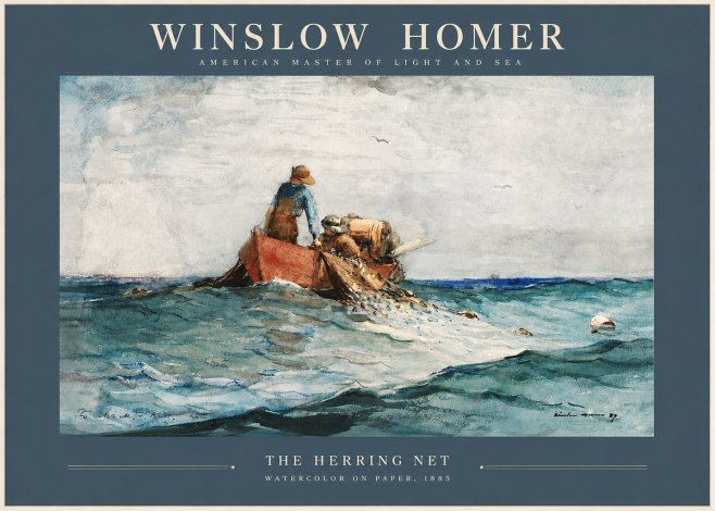 Winslow Homer The Herring Net II No2 - Juliste