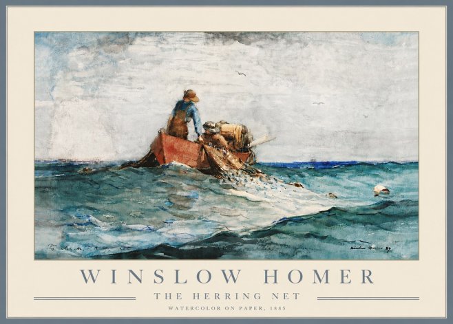 Winslow Homer The Herring Net II No5 - Juliste