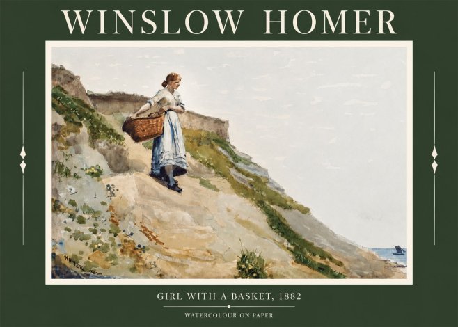 Winslow Homer A Coast Girl No4 - Juliste
