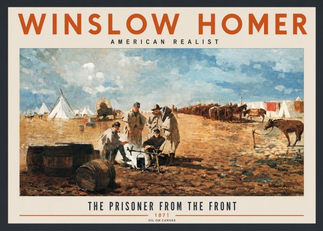 Winslow Homer The Prisoner from the Front No2 - Juliste