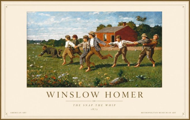 Winslow Homer The Snap the Whip No1 - Juliste