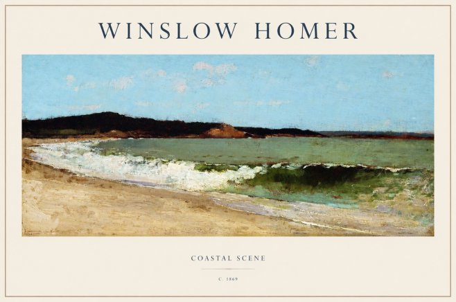 Winslow Homer Coastal Scene No1 - Juliste