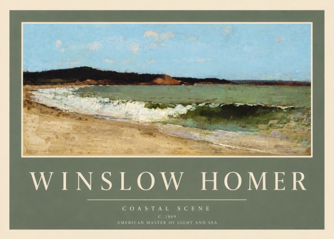 Winslow Homer Coastal Scene No3 - Juliste