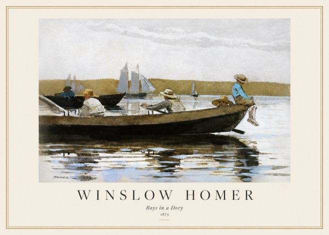 Winslow Homer Boys in a Dory II No1 - Juliste