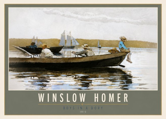 Winslow Homer Boys in a Dory II No5 - Juliste