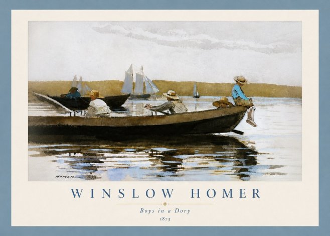 Winslow Homer Boys in a Dory II No6 - Juliste