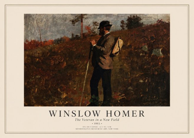 Winslow Homer The Veteran in a New Field No1 - Juliste