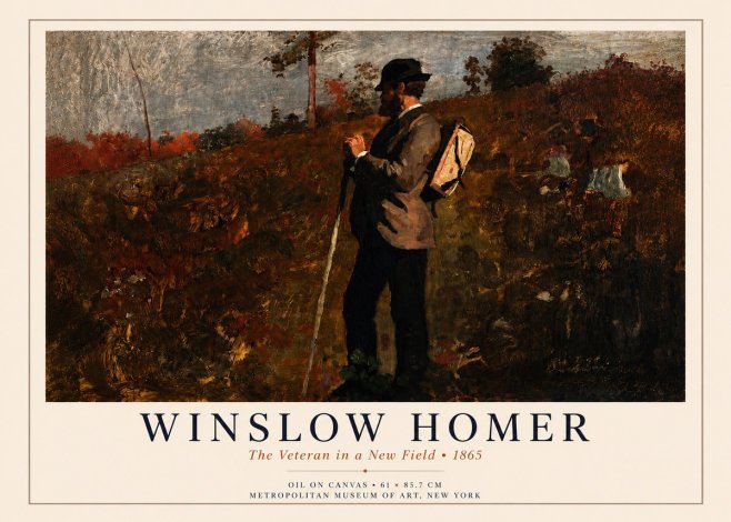 Winslow Homer The Veteran in a New Field No4 - Juliste