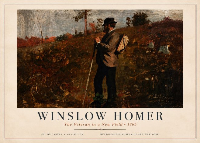 Winslow Homer The Veteran in a New Field No6 - Juliste
