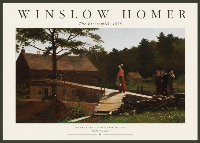 Winslow Homer The Breezemill No3 - Juliste