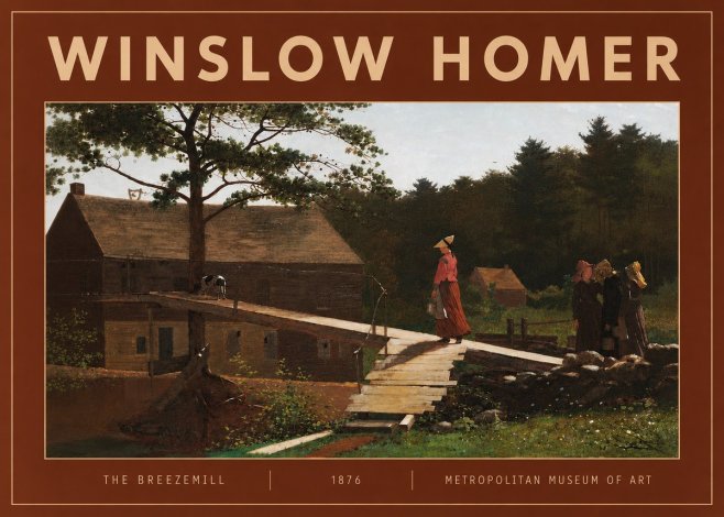 Winslow Homer The Breezemill No4 - Juliste