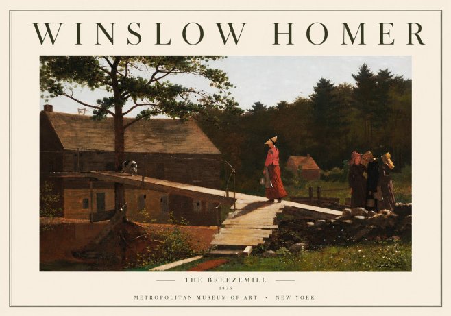 Winslow Homer The Breezemill No5 - Juliste
