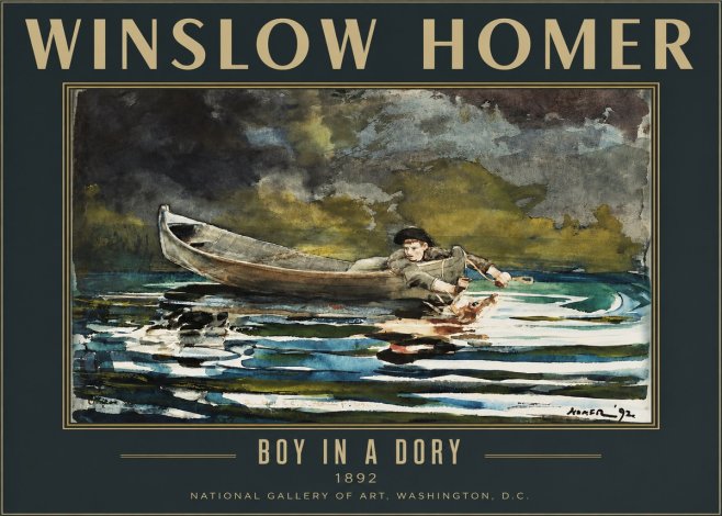 Winslow Homer Boy in a Dory No2 - Juliste