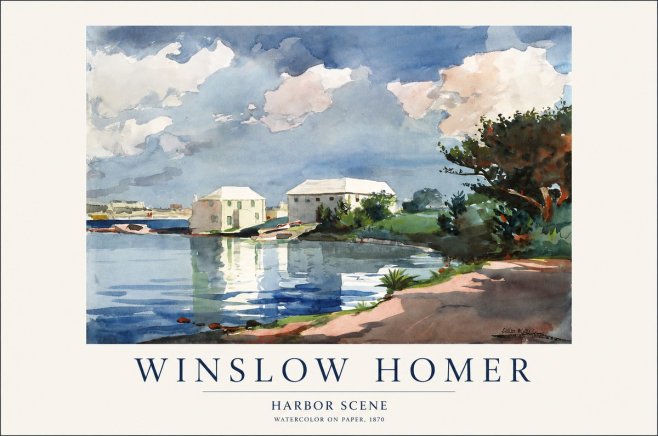 Winslow Homer Harbor Scene No1 - Juliste