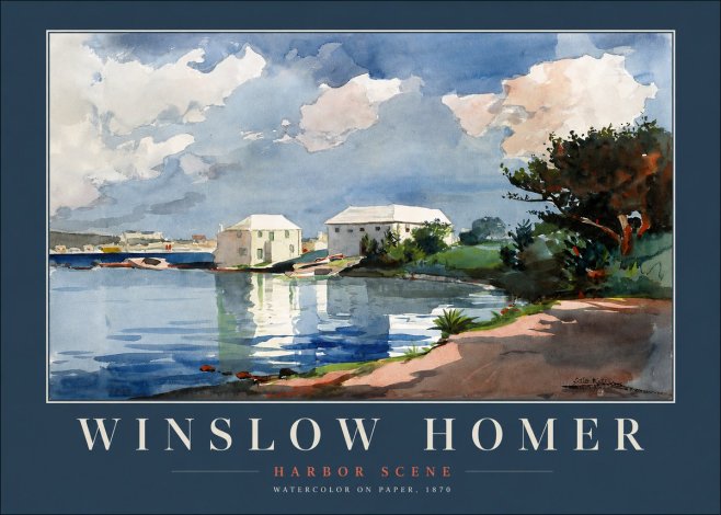 Winslow Homer Harbor Scene No2 - Juliste