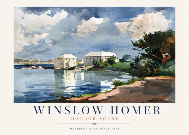 Winslow Homer Harbor Scene No4 - Juliste
