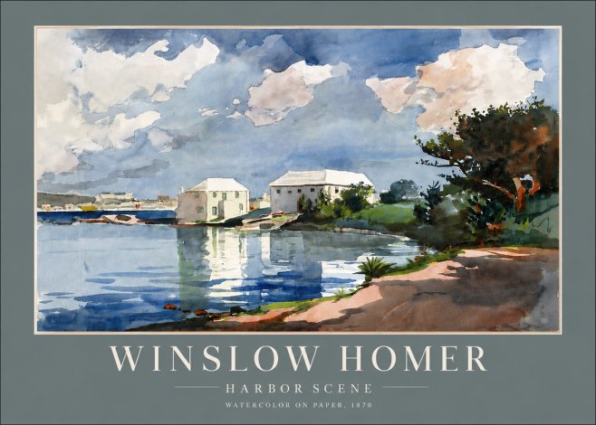 Winslow Homer Harbor Scene No6 - Juliste