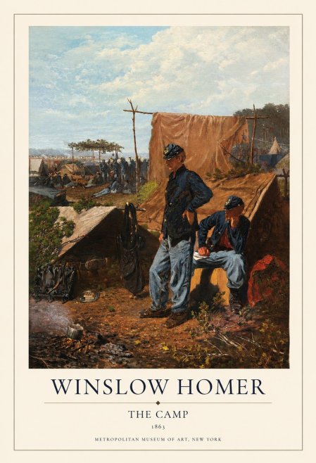 Winslow Homer The Camp No1 - Juliste