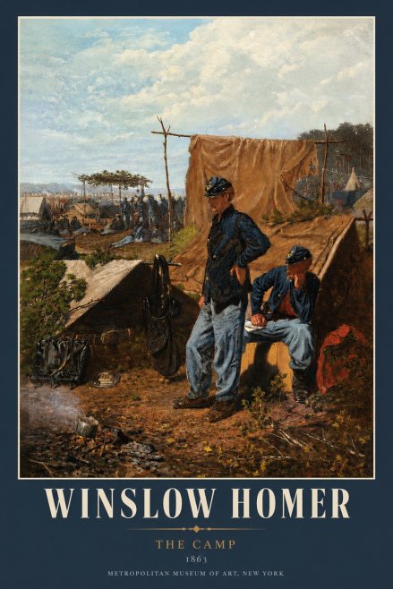 Winslow Homer The Camp No2 - Juliste
