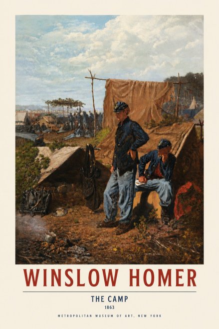 Winslow Homer The Camp No3 - Juliste