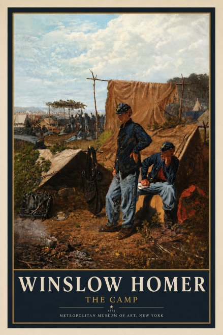 Winslow Homer The Camp No4 - Juliste