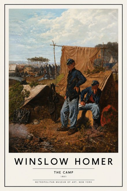 Winslow Homer The Camp No5 - Juliste