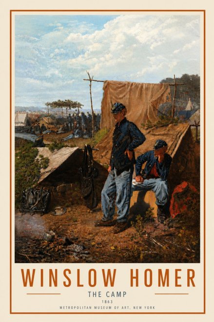 Winslow Homer The Camp No6 - Juliste