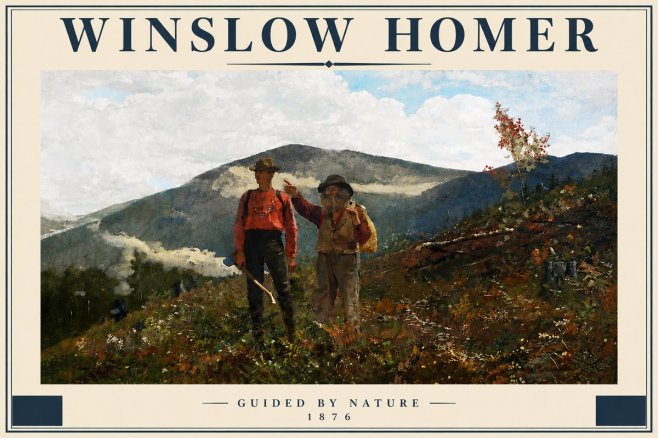 Winslow Homer The Two Guides No5 - Juliste