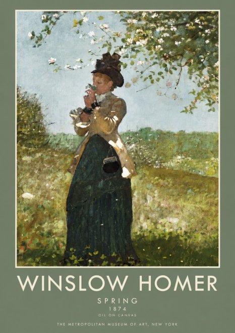 Winslow Homer Spring No2 - Juliste