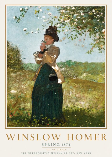 Winslow Homer Spring No3 - Juliste