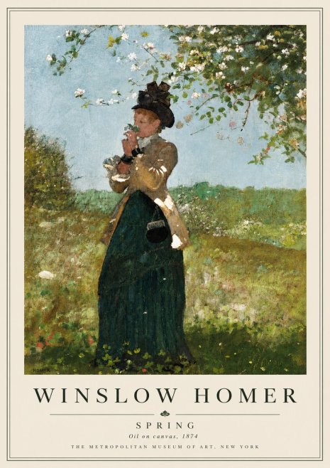 Winslow Homer Spring No5 - Juliste